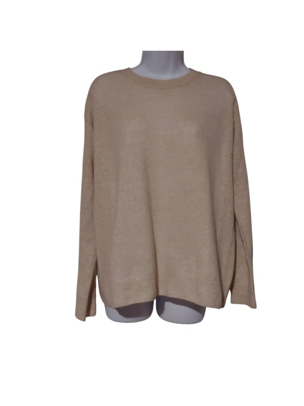 Vince Cashmere Linen Pullover Sweater Quiet Luxury Oatmeal Old Money Neutral S
